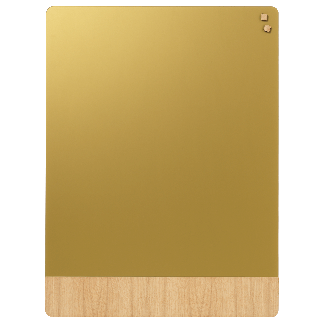 Glass board 90 x 120 cm, Gold matt glass