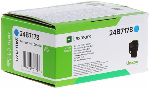 Tonerpatron Lexmark Cyan 24B7178, XC2235 
