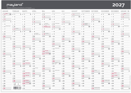 Kontorkalender Moderne A3 1x13 mdr. 2027 - 27063300