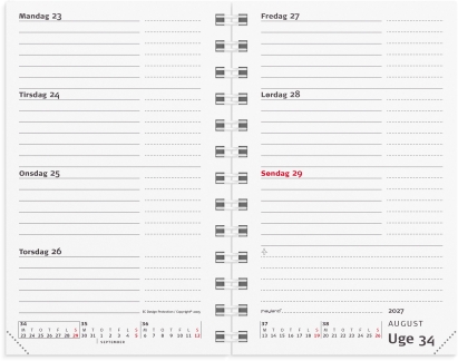 Mini Planner ugekalender REFILL 2027 - 27084800