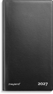 Index Planner m&aring;nedskalender sort vinyl 2027 - 27090000