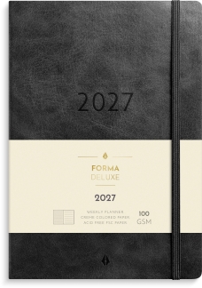 A5 Forma Deluxe ugekalender tv&aelig;rf. sort kunstskind 2027 - 27200620