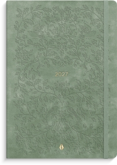 A5 Forma Deluxe ugekalender tv&aelig;rf. gr&oslash;n kunstskind 2027 - 27200640