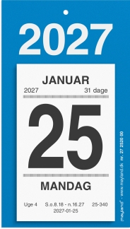 Afrivningskalender m/bagsidetekst 2027 - 27252000