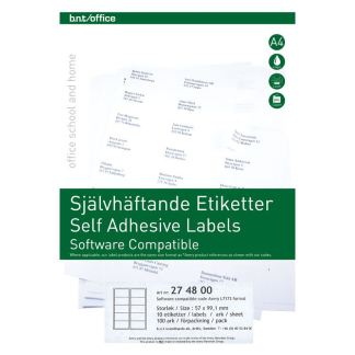 Laserlabels BNT 99.1x57mm 10stk/ark 100ark/æsk 