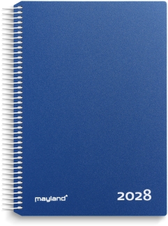 Timekalender bl&aring; PP-plast 2028 - 28218020