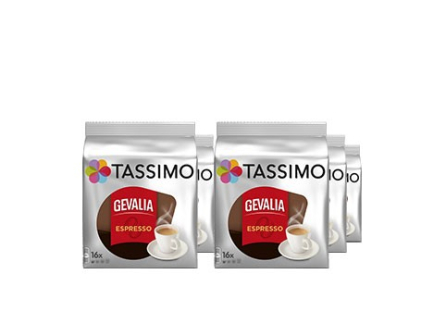 Kaffepuder Tassimo Gevalia Esp resso 5 æsk x 16 stk/krt 