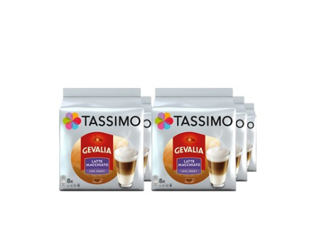 Kaffepuder Tassimo Gevalia Latte Macchiato less Sweet 5 æsker a´ 8 stk.