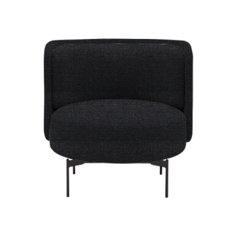 Softline loungestol Joe lav. Stof: Vision black/grey