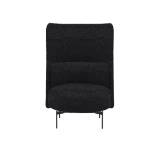 Softline loungestol Joe h&oslash;j. Stof: Vision black/grey