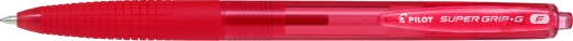Kuglepen Pilot Super Grip F r&oslash;d 0,7mm kugle 0,22mm stregbredde BPGG-8R-F-R
