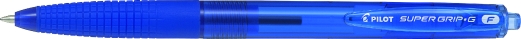 Kuglepen Pilot Super Grip F bl&aring; 0,7mm kugle 0,22mm stregbredde BPGG-8R-F-R