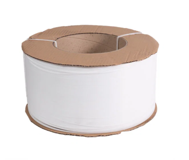 PP Automatstrapb&aring;nd hvid 5 x 0,47 mm x 7000 m. &Oslash;200 x B190 mm Brudstyrke 69 kg.
