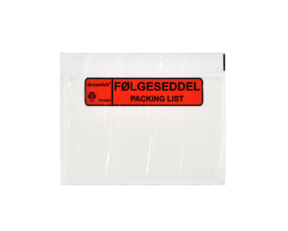 Følgeseddellommer C6 m/følge- seddel krt/1000 165x122 mm