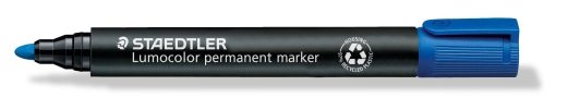 Marker STAEDTLER Lumocolor 352 permanent bl&aring; 2mm bullet 352-3