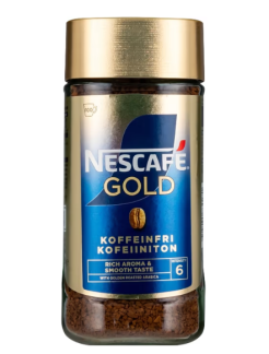 Nescafe Gold koffeinfri i glas 200g 