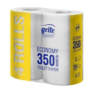 Toiletpapir Grite 2-lag genbrug hvid 38,5m 56rul/pak 