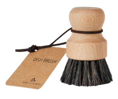 Opvaskeb&oslash;rste Ena Living 9x6cm nature hesteh&aring;r/b&oslash;getr&aelig;/PBT uden skaft bl&oslash;d