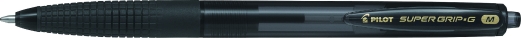 Kuglepen Pilot Super Grip M sort 1mm kugle 0,27mm stregbredde BPGG-8R-M-B