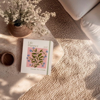 Life Planner Delicate Flowers 2027 - 93121727