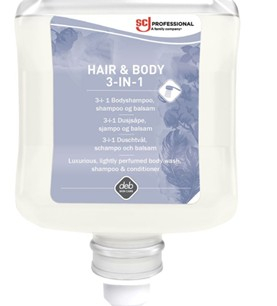 Cremesæbe Deb Refresh Luxury 3in1 Hair & Body 1000ml /6 stk