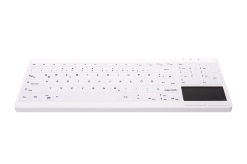 Hygiene Compact Keyboard ACTIVE KEY,Hvid Nordic, tr&aring;dl&oslash;s