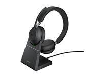 Jabra Evolve2 65 MS Stereo Trådløs Headset Sort, USB-A 
