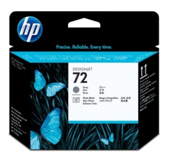 Printhoved HP 72 grey & photo sort.