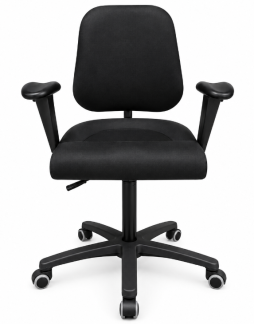 Egholm Kontorstol Labmaster h&oslash;j ryg H&oslash;jde: 46-67 cm sort kunstskind Dolce