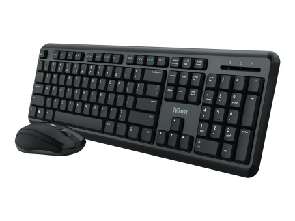 TRUST TKM-350 tastatur & mus Wireless Silent Combo