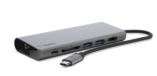 hub & docking USB-C Multimedia Belkin Space Gray