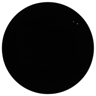 Glastavle magnetisk sort Cirkel Ø80 cm