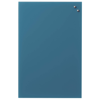 Glass board 40 x 60 cm. Jeans blue