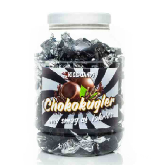 Chokoladekugler m/smag af lakrids ds. 1000 gr