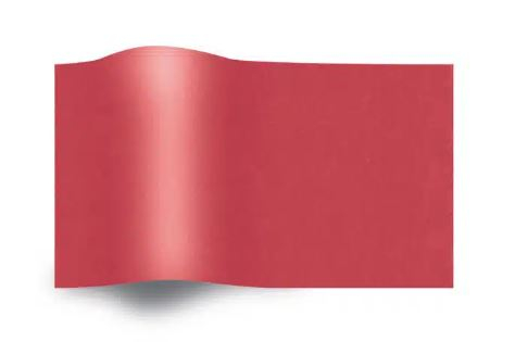 Silkepapir rød 500x750mm 17g / 240 ark.