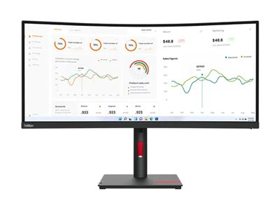 Skærm Lenovo ThinkVision T34w-30 34" med USB-C Docking
